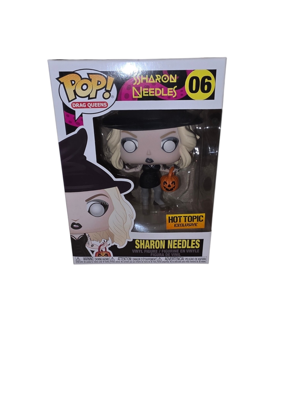 Hot Topic Sharon Needles Funko Pop Vinyl Figure - Black, Blonde, Orange